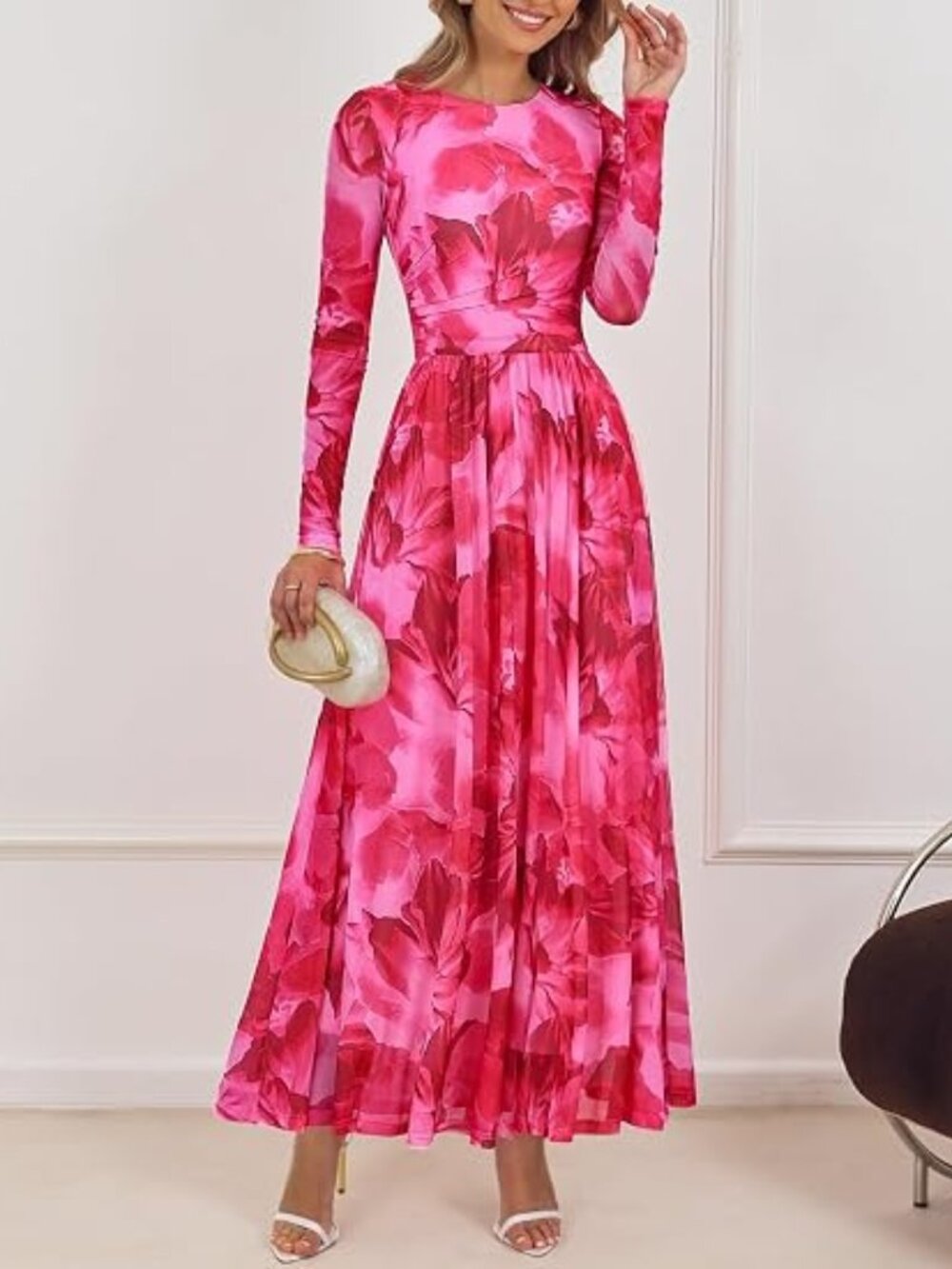 Women's Fall Long Sleeve Wedding Guest Dresses